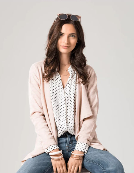 Black & White Printed A-Line Top