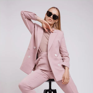 Pretty Pastel Pale Pink Suit Jacket